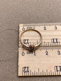 *Кольцо р.18 Танзанит цв Красное арт. 14108-104-085 (вес 1,21 г) - фото 329968