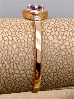 *Кольцо р.18 Танзанит цв Красное арт. 14108-104-835 (вес 1,22 г) - фото 329974