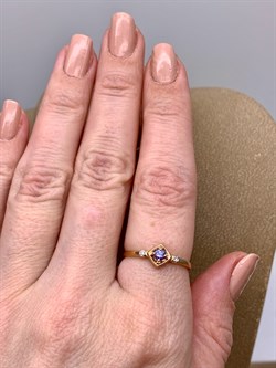 *Кольцо р.18 Танзанит цв Красное арт. 14108-104-835 (вес 1,22 г) - фото 329976