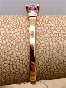 *Кольцо р.19 Танзанит цв Красное арт. 14107-104-616 (вес 1,3 г) - фото 329984