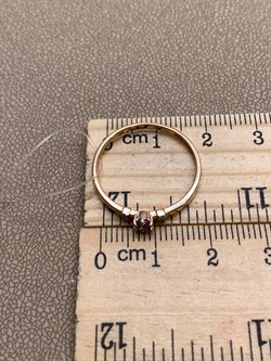 *Кольцо р.19 Танзанит цв Красное арт. 14107-104-616 (вес 1,3 г) - фото 329988