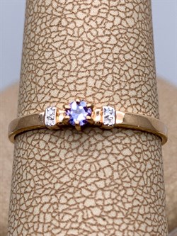 *Кольцо р.19 Танзанит цв Красное арт. 14107-104-593 (вес 1,2 г) - фото 329995