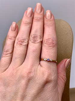 *Кольцо р.19 Танзанит цв Красное арт. 14107-104-593 (вес 1,2 г) - фото 329996