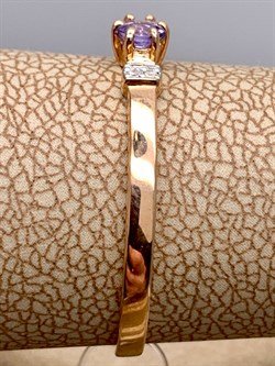 *Кольцо р.19 Танзанит цв Красное арт. 14107-104-609 (вес 1,24 г) - фото 330004