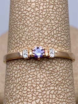 *Кольцо р.19 Танзанит цв Красное арт. 14107-104-609 (вес 1,24 г) - фото 330005