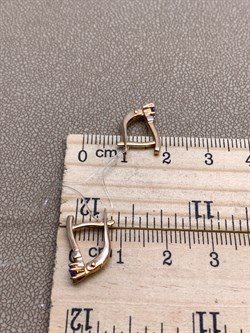 *Серьги Танзанит цв Красное арт. 24107-104-661 (вес 1,76 г) - фото 330048