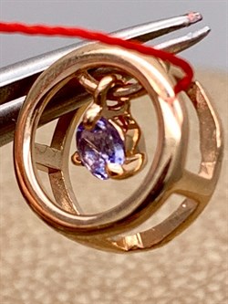 *Подвеска Танзанит цв Красное арт. 33809-104-274 (вес 0,85 г) - фото 330051 *Подвеска Танзанит цв Красное арт. 33809-104-274 (вес 0,85 г) - фото 330051