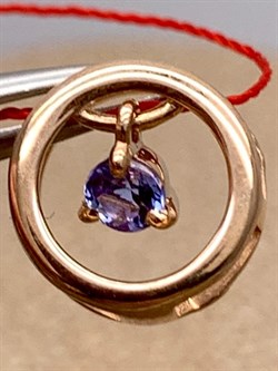 *Подвеска Танзанит цв Красное арт. 33809-104-274 (вес 0,85 г) - фото 330053 *Подвеска Танзанит цв Красное арт. 33809-104-274 (вес 0,85 г) - фото 330053