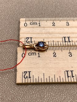 *Подвеска Танзанит цв Красное арт. 34187-104-502 (вес 1,38 г) - фото 330062 *Подвеска Танзанит цв Красное арт. 34187-104-502 (вес 1,38 г) - фото 330062