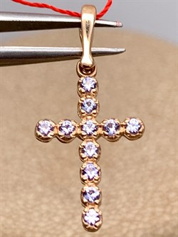 *Подвеска Танзанит цв Красное арт. 3246-104-042 (вес 0,8 г) - фото 330064