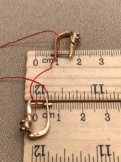 *Серьги Танзанит цв Красное арт. 24187-104-834 (вес 3,65 г) - фото 330075