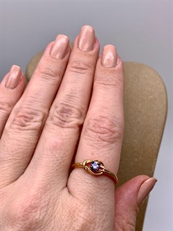 *Кольцо р.18,5 Танзанит цв Красное арт. 14187-104-742 (вес 2,02 г) - фото 330083