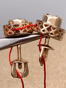 *Пусеты Трансформеры Танзанит цв Красное арт. 23868-104-490 вес 4,57 г - фото 330088 *Пусеты Трансформеры Танзанит цв Красное арт. 23868-104-490 вес 4,57 г - фото 330088