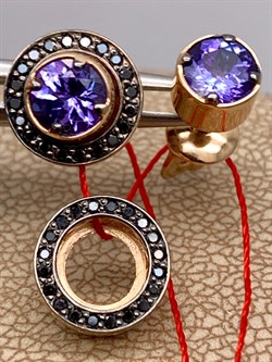 *Пусеты Трансформеры Танзанит цв Красное арт. 23868-104-490 вес 4,57 г - фото 330094 *Пусеты Трансформеры Танзанит цв Красное арт. 23868-104-490 вес 4,57 г - фото 330094