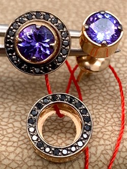 *Пусеты Трансформеры Танзанит цв Красное арт. 23868-104-490 вес 4,57 г - фото 330095 *Пусеты Трансформеры Танзанит цв Красное арт. 23868-104-490 вес 4,57 г - фото 330095