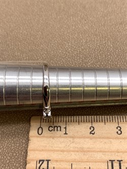 *Кольцо р.17 Сапфир цв Белое арт. 13620-202-235 (вес 1,86 г) - фото 330137