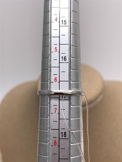 *Кольцо р.17 Сапфир цв Белое арт. 13620-202-235 (вес 1,86 г) - фото 330138