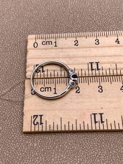 *Кольцо р.17 Сапфир цв Белое арт. 13620-202-235 (вес 1,86 г) - фото 330146