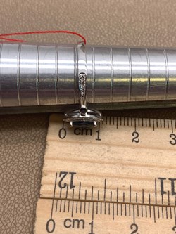 *Кольцо р.18,5 Сапфир цв Белое арт. 13990-202-826 (вес 2,05 г) - фото 330241