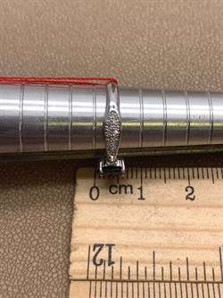 *Кольцо р.16 Сапфир цв Белое арт. 13410-202-232 (вес 1,81 г) - фото 330282