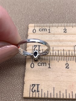 *Кольцо р.16 Сапфир цв Белое арт. 13410-202-232 (вес 1,81 г) - фото 330289