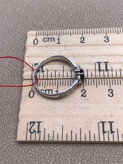 *Кольцо р.16 Сапфир цв Белое арт. 13410-202-232 (вес 1,81 г) - фото 330291