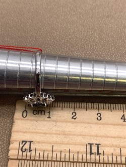 *Кольцо р.17,5 Сапфир цв Белое арт. 13462-202-210 (вес 2,06 г) - фото 330293 *Кольцо р.17,5 Сапфир цв Белое арт. 13462-202-210 (вес 2,06 г) - фото 330293