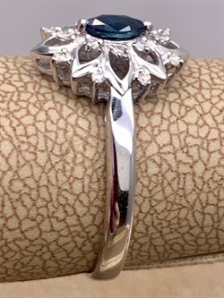 *Кольцо р.17,5 Сапфир цв Белое арт. 13462-202-210 (вес 2,06 г) - фото 330296 *Кольцо р.17,5 Сапфир цв Белое арт. 13462-202-210 (вес 2,06 г) - фото 330296