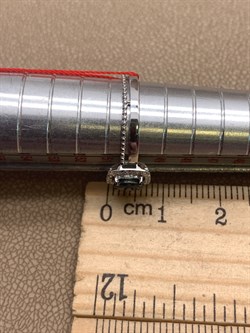 *Кольцо р.16 Сапфир цв Белое арт. 13586-202-330 (вес 1,37 г) - фото 330316