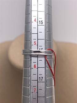 *Кольцо р.16 Сапфир цв Белое арт. 13586-202-330 (вес 1,37 г) - фото 330317