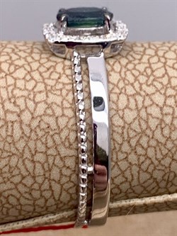 *Кольцо р.16 Сапфир цв Белое арт. 13586-202-330 (вес 1,37 г) - фото 330320