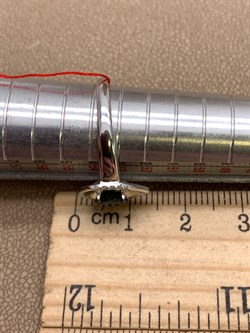 *Кольцо р.17,5 Сапфир цв Белое арт. 13515-202-725 (вес 2,31 г) - фото 330433