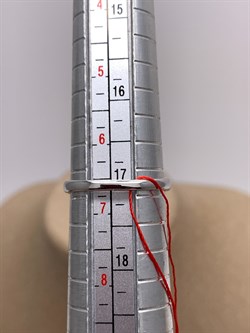 *Кольцо р.17,5 Сапфир цв Белое арт. 13515-202-725 (вес 2,31 г) - фото 330434