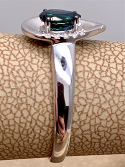 *Кольцо р.17,5 Сапфир цв Белое арт. 13515-202-725 (вес 2,31 г) - фото 330436