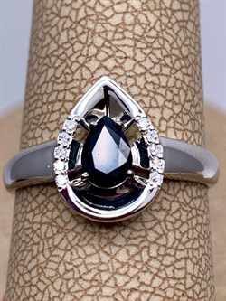 *Кольцо р.17,5 Сапфир цв Белое арт. 13515-202-725 (вес 2,31 г) - фото 330437