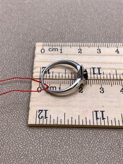 *Кольцо р.17,5 Сапфир цв Белое арт. 13515-202-725 (вес 2,31 г) - фото 330441