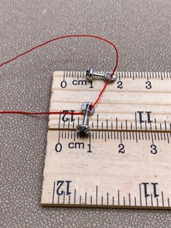 *Пусеты Сапфир цв Белое арт. 24079-202-324 (вес 1,1 г) - фото 330446