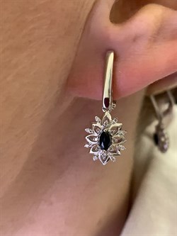 *Серьги Сапфир цв Белое арт. 23462-202-289 (вес 3,7 г) - фото 330483 *Серьги Сапфир цв Белое арт. 23462-202-289 (вес 3,7 г) - фото 330483