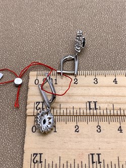 *Серьги Сапфир цв Белое арт. 23462-202-289 (вес 3,7 г) - фото 330486 *Серьги Сапфир цв Белое арт. 23462-202-289 (вес 3,7 г) - фото 330486