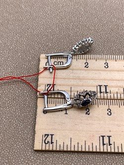 *Серьги Сапфир цв Белое арт. 23462-202-289 (вес 3,7 г) - фото 330487 *Серьги Сапфир цв Белое арт. 23462-202-289 (вес 3,7 г) - фото 330487