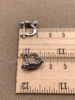 *Серьги Марказит арт HE449-003 Вес 3,68 г - фото 330513 *Серьги Марказит арт HE449-003 Вес 3,68 г - фото 330513