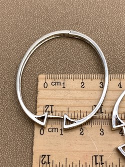 *Серьги Конго Марказит арт HE1612-352 Вес 19,51 г - фото 330543 *Серьги Конго Марказит арт HE1612-352 Вес 19,51 г - фото 330543