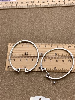 *Серьги Конго Марказит арт HE1612-352 Вес 19,51 г - фото 330544 *Серьги Конго Марказит арт HE1612-352 Вес 19,51 г - фото 330544