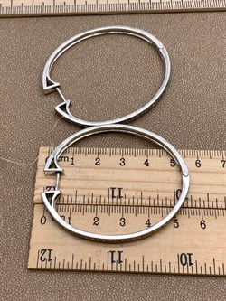 *Серьги Конго Марказит арт HE1612-352 Вес 19,51 г - фото 330546 *Серьги Конго Марказит арт HE1612-352 Вес 19,51 г - фото 330546