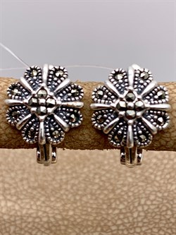 *Серьги Марказит арт. HE1594-723 Вес 4,29 г - фото 330579 *Серьги Марказит арт. HE1594-723 Вес 4,29 г - фото 330579