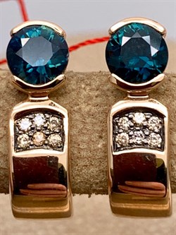 *Серьги Сапфир цв Красное арт. 24229-102-085 (вес 3,76 г) - фото 330622 *Серьги Сапфир цв Красное арт. 24229-102-085 (вес 3,76 г) - фото 330622