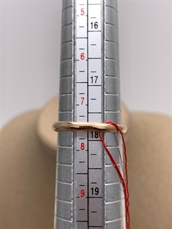 *Кольцо р.18 Сапфир цв Красное арт. 12917-102-445 (вес 1,91 г) - фото 330639