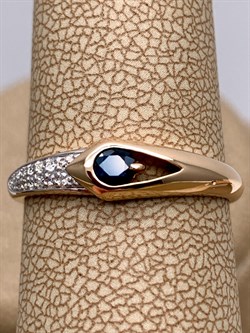 *Кольцо р.18 Сапфир цв Красное арт. 12917-102-445 (вес 1,91 г) - фото 330643