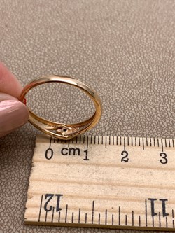 *Кольцо р.18 Сапфир цв Красное арт. 12917-102-445 (вес 1,91 г) - фото 330645