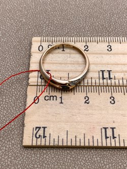 *Кольцо р.18 Сапфир цв Красное арт. 12917-102-445 (вес 1,91 г) - фото 330646